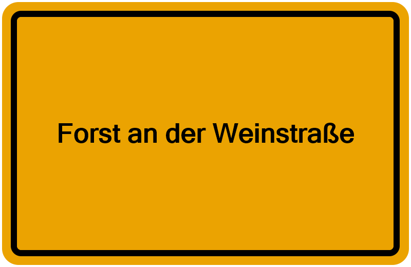 Handelsregisterauszug Forst an der Weinstraße